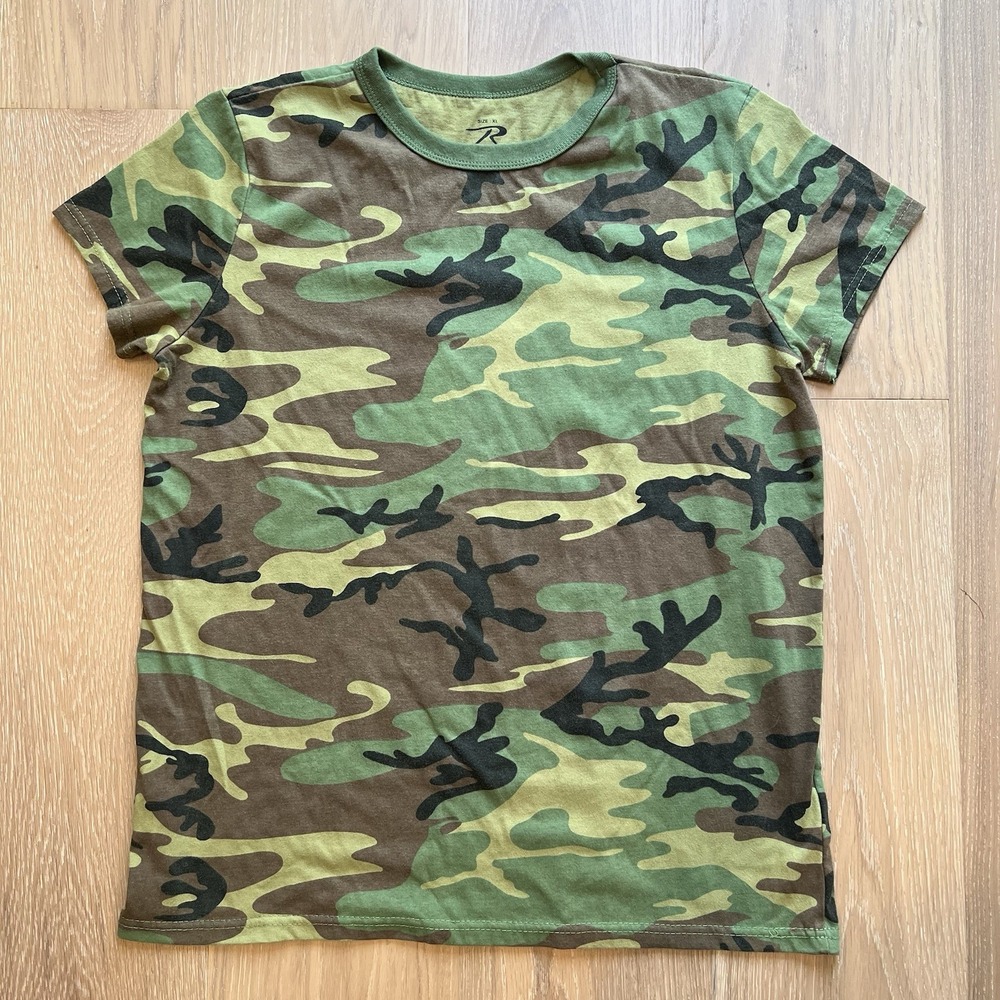 Rothco Mens Woodland Digital Camo Short Sleeve T-Shirt